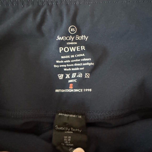 Sweaty Betty Kick Flare Power Workout Trousers Bootleg Navy Size XS - Picture 8 of 16